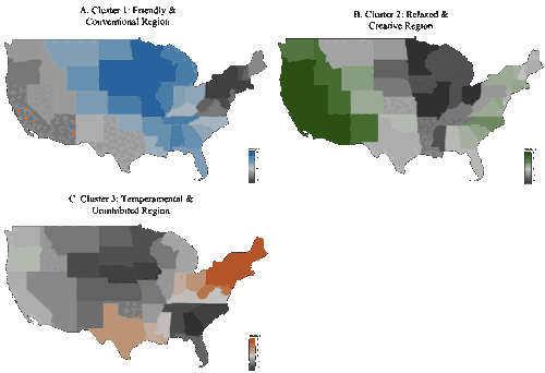 Divided We Stand: Three Psychological Regions of the United States and Their Political, Economic, Social, and Health Correlates